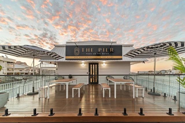 The Pier Pods on the water- 50m from Townsville bus terminal and ferry terminal- Passport ID requried