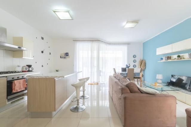 Spacious Apartment with Side Sea View