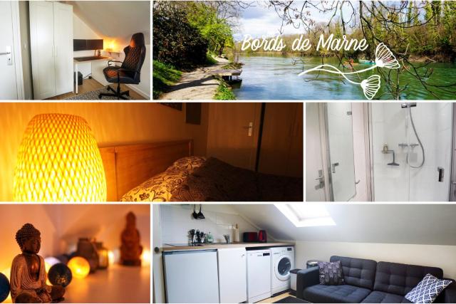 Appartement 2 pièces "Le Cocon Urbain" - Rénové et Cosy - Proche Paris & Disneyland