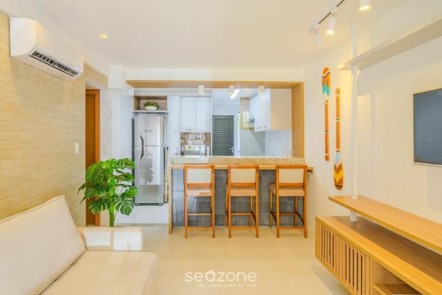 Apto con piscina y 2 suites en Guarajuba TRA0014