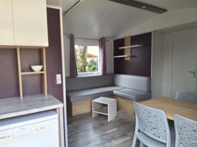Mobilhome 2 chambres climatisé camping 3 étoiles