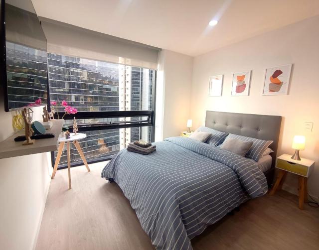 AH/Loft con Alexa, Parking, Coworking, Usaquén