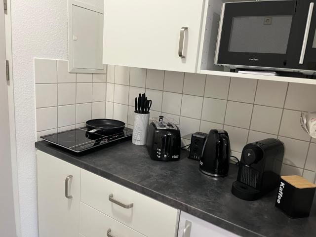 Studio an der Elbe mit Balkon, Küche und Netflix