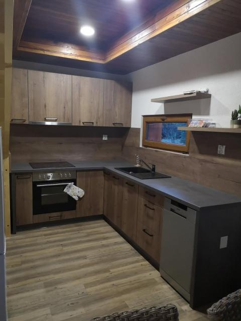 Cabin near forest