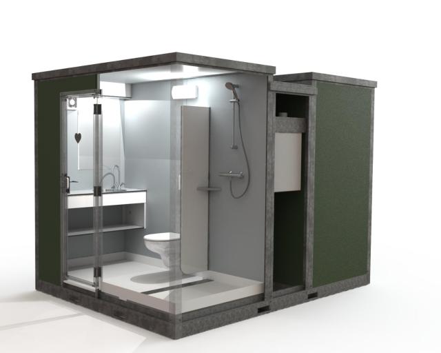 Pod met nabijgelegen privé sanitair - Camp Diekirch