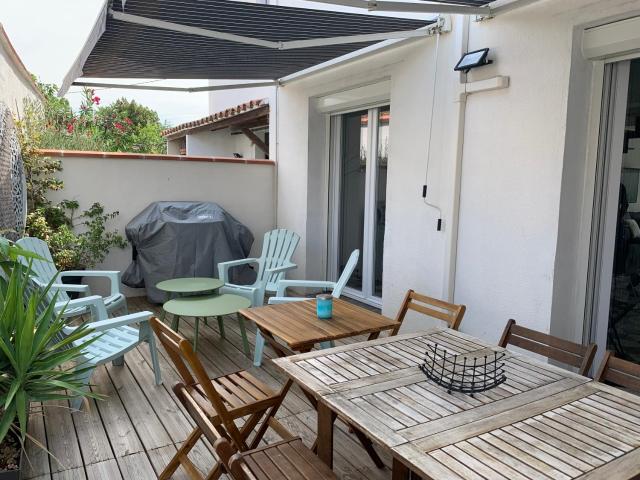 CANET PLAGE Maison avec terrasses