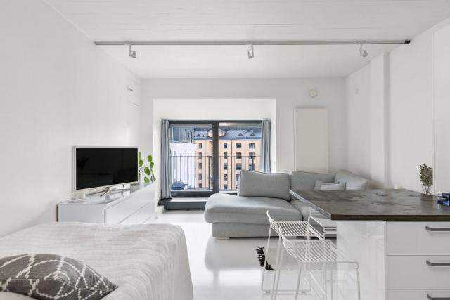 Scandinavian attic apartment in the city center