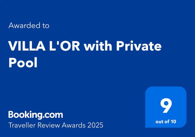 VILLA L'OR with Private Pool