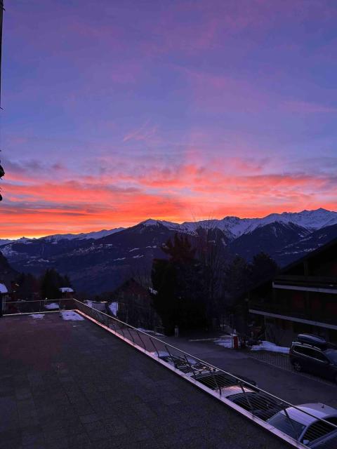 Ovronnaz - Studio with beautiful view and parking