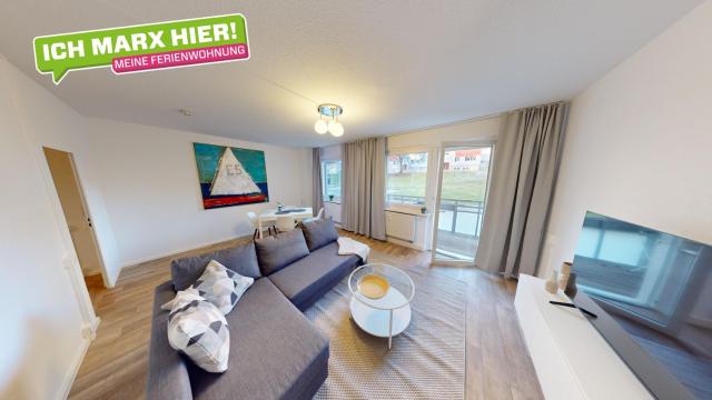 2-Raum-Appartement mit Balkon, WLAN