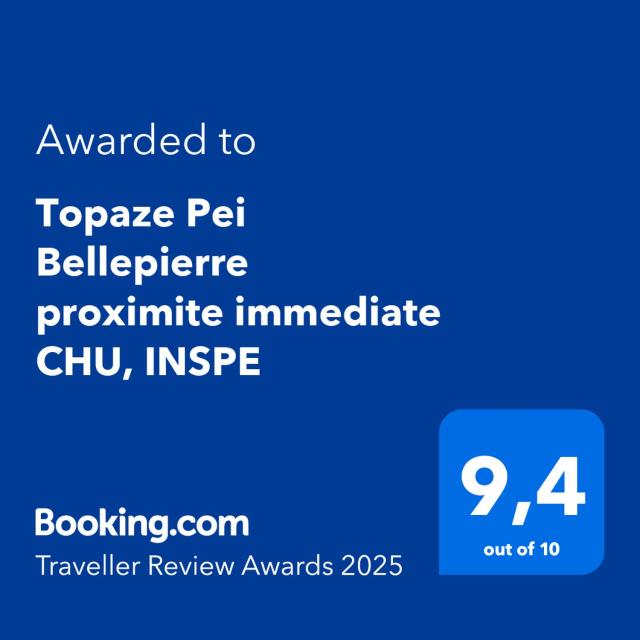 Topaze Pei Bellepierre proximite immediate CHU, INSPE