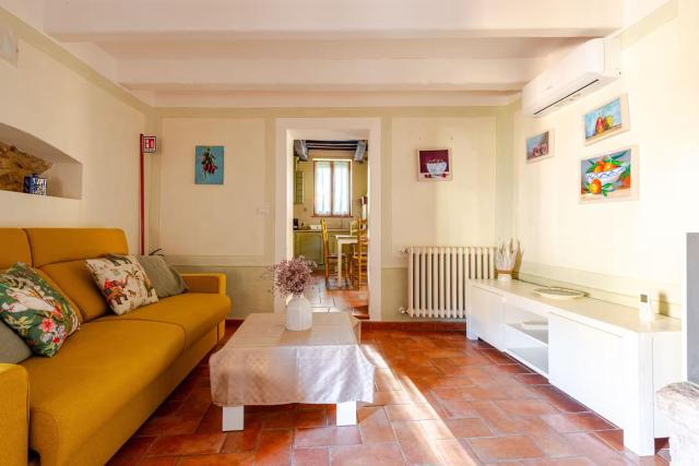 Typical Tuscan home in the village of Cetona
