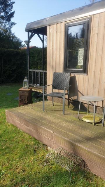 Pipowagen Bed bij Bos