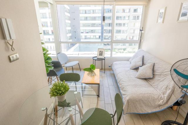Departamento en el centro de Santiago, Wifi 600 Mbps, Cowork, Barbecue