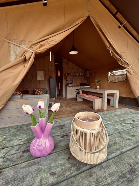 Glamping Holten luxe safaritent 2