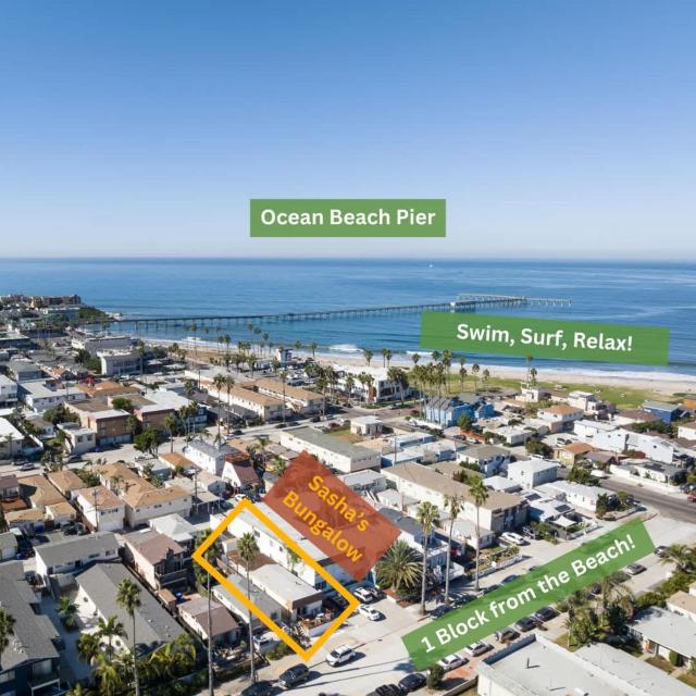 2BD Sashas Bungalow Beach Vibes 1 Block Away