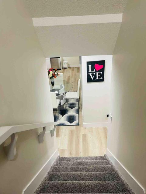 Modern suite in basement Upland