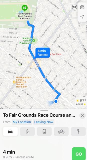 Walk to Jazz Fest from Garden Cottage