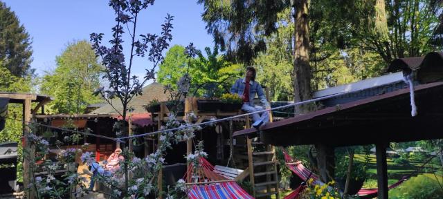 "Tempat Senang" chalet on the beautiful Veluwe with airco sauna bbq jacuzzi beamer and dog