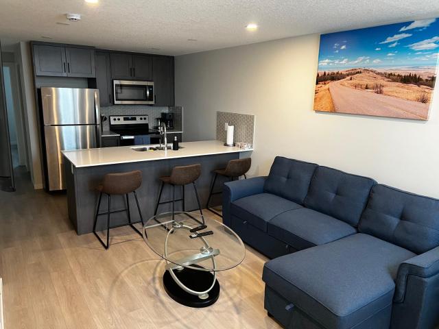 The Oasis-A New 1 bed suite in Livingston Calgary close to the Airport