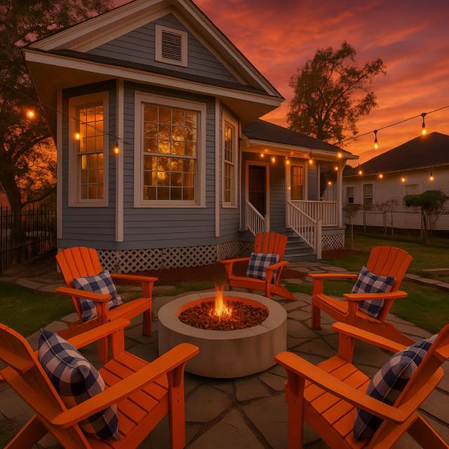 Entire House 10 min from Downtown with Fire Pit and Outdoor Theater