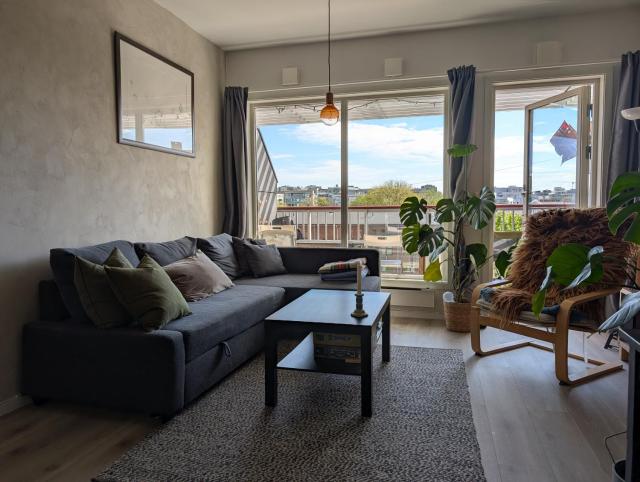 Spacious and cozy studio apartment with balcony