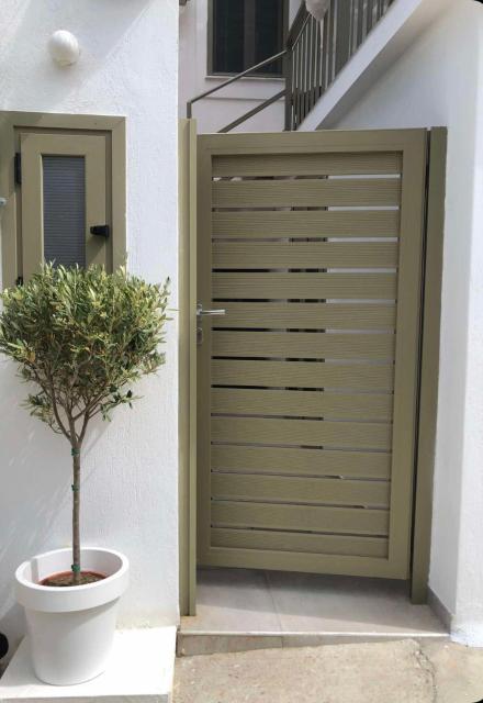 Olive green house