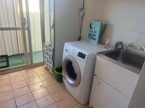 Master room with private bathroom and AC