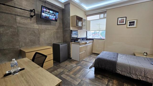 A01 MASTER Suite WHITE Cocina Terraza Companies Work Teams 1-2 PAX