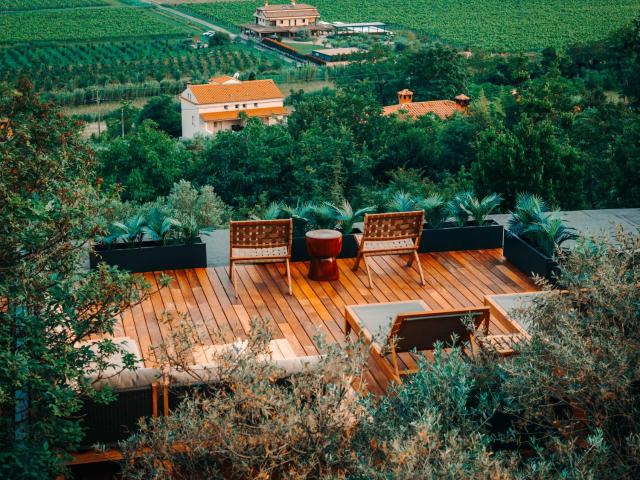 Private Olive Glamping with Tiny House and Two Tents