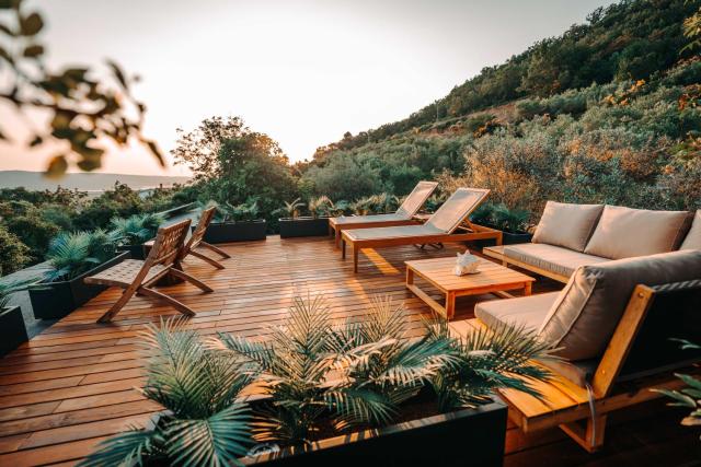 Private Olive Glamping with Tiny House and Two Tents