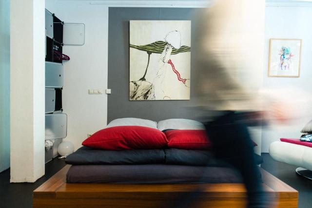 Gartenzimmer in Atelierwohnung
