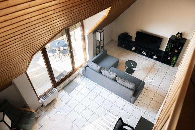 Grosse Galerie-Wohnung für 7 Gäste - Airport Messe Stuttgart - Balkon - Parkplatz