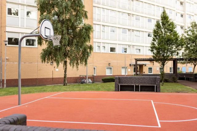 John Lester and Eddie Colman Courts in Salford