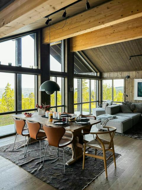 Modern Cabin With Panoramic Views At Nesfjellet