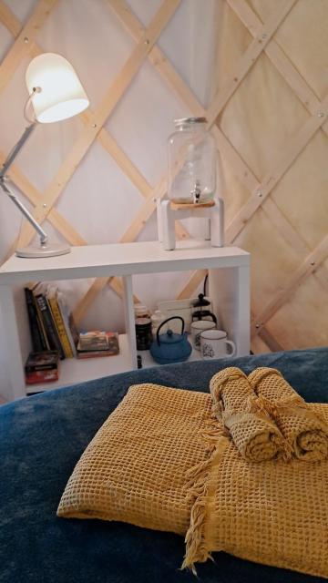 Yurt Birzs with Sauna at Kleja Camping