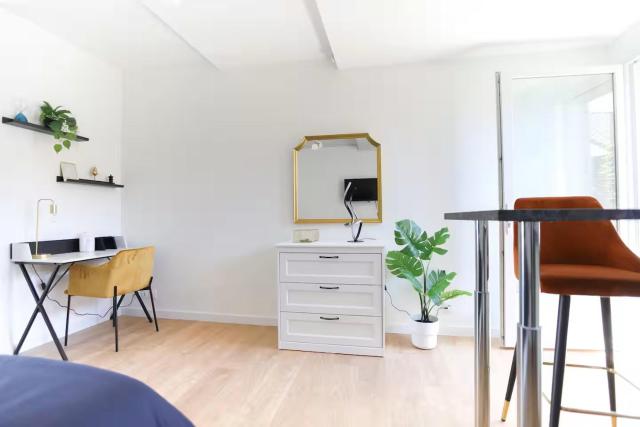 Studio calme avec extérieur et entrée autonome