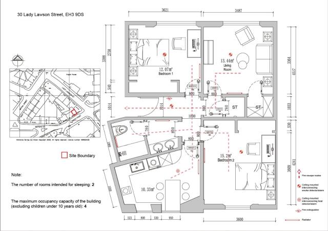 Spacious boutique two-bedroom apartment next to the castle