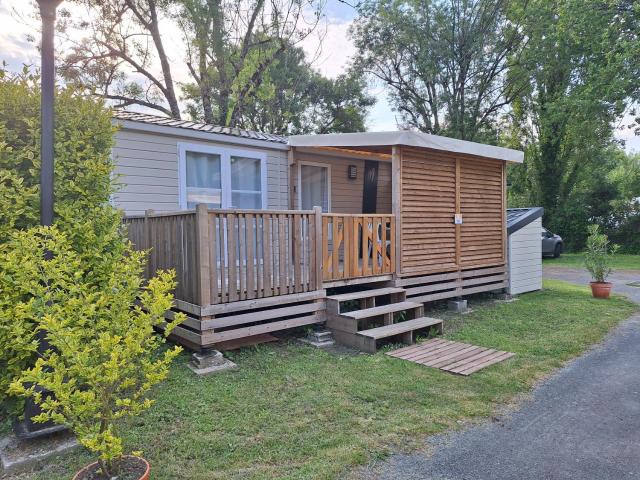 Mobilhome 2 chambres climatisé camping 3 étoiles