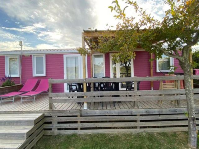 Mobil-home 40m² avec Terrasse pour 6 au Camping Le Boulou - API-1-52-512