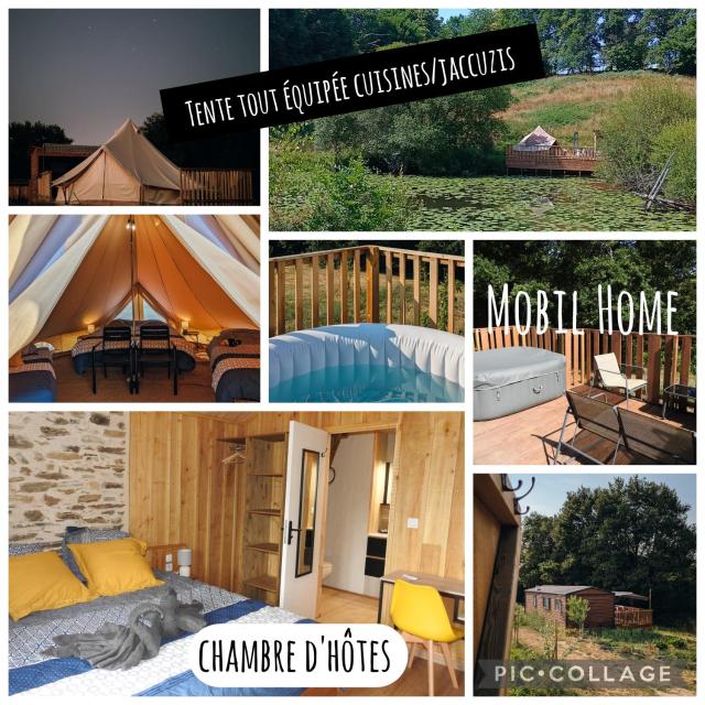 Les secrets de la nature chambre d'hôtes, tentes luxe et nature