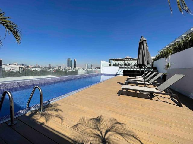 Roma-Condesa · Alberca rooftop + Gym · 2BR Vistas