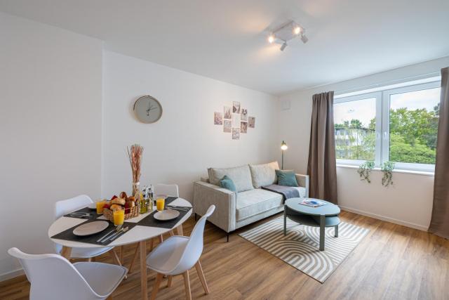 Sailor's Cabin - modern, ruhig und zentral nahe Deich und Havenwelten, Parkplatz, Arbeitsplatz und voll ausgestattete Küche
