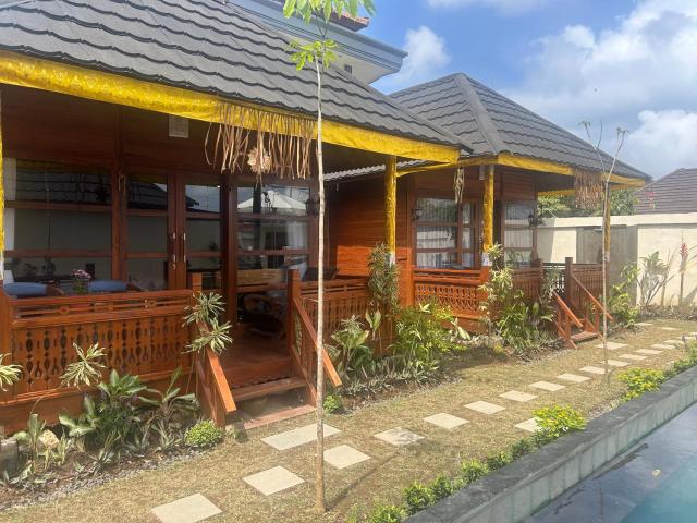 Orange wooden homestay