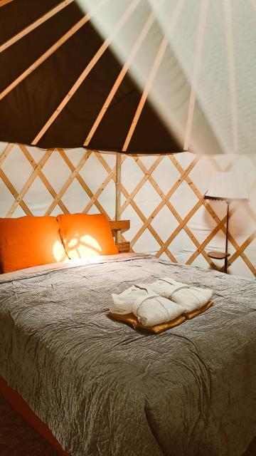 Yurt Birzs with Sauna at Kleja Camping