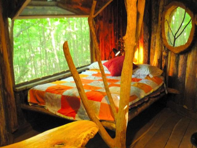 Uniquely Crafted Tree House Rental near Lake Saint Catherine, Vermont
