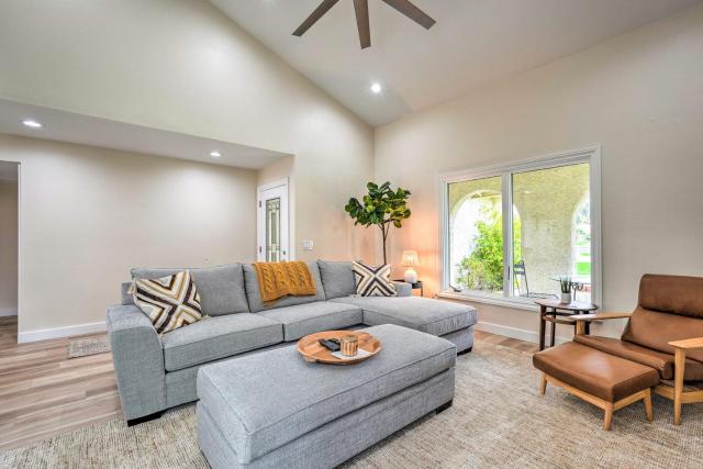 Patio + Fire Pit: Luxe Home Near Arizona Boardwalk