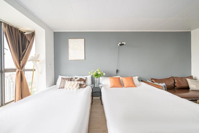 XinChen - Paris Fashion City Landmark view 2 Queen Beds Flat