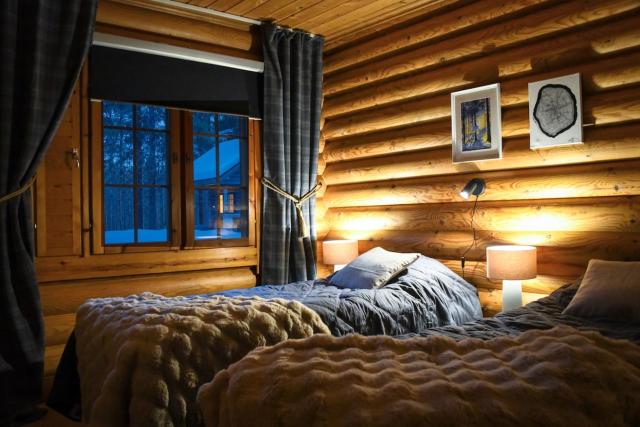 Cozy log cabin close to services, 6 people