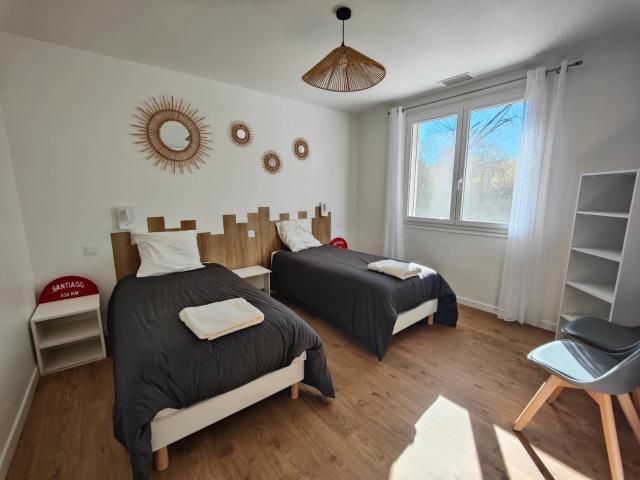 Gîte Amaren Bidea à Aroue, chez Simone et Manu, parfaitement sur le gr65
